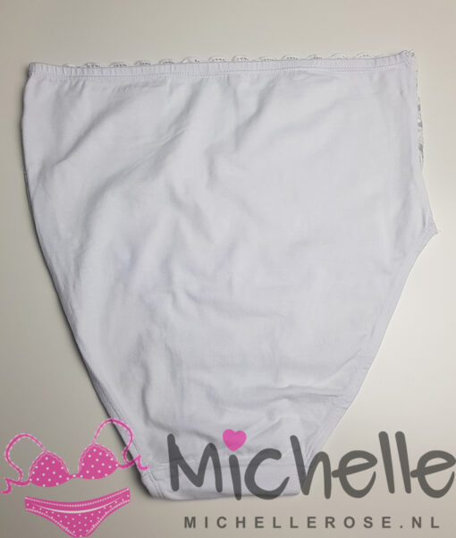 Hoge witte gedragen slip - Afbeelding 3