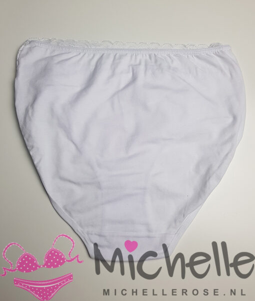Witte katoenen gedragen slip - Afbeelding 3