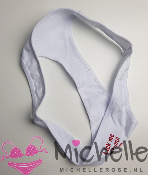 Gedragen witte string - Lick me until ice cream - Afbeelding 3