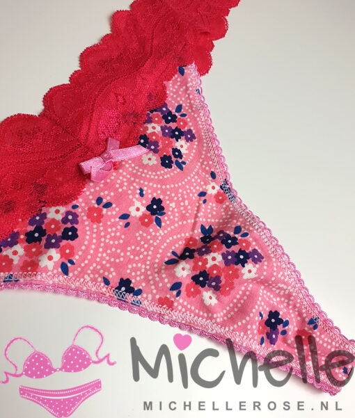 Schattige gedragen roze string bloemetjes - Afbeelding 2