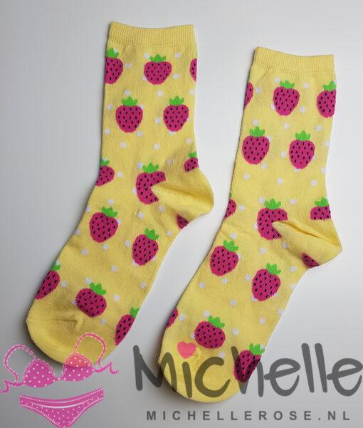 Gedragen sokken - Strawberry