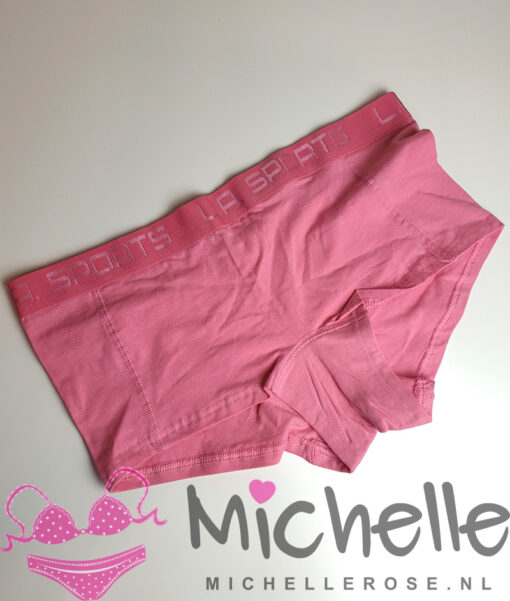 Gedragen roze boxer