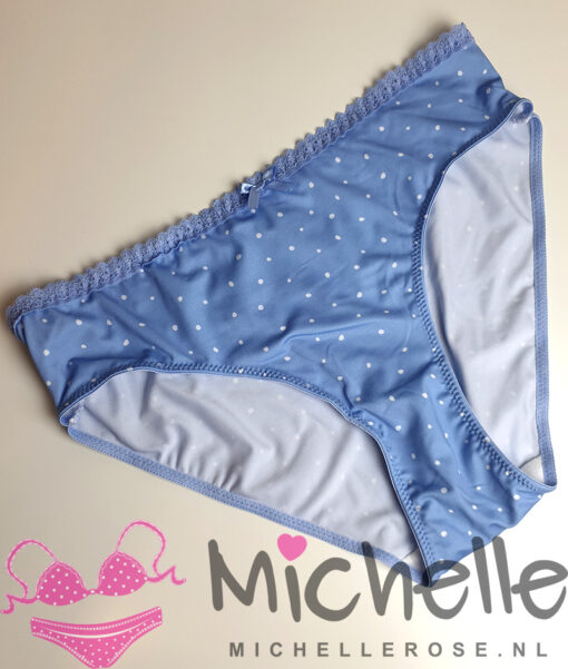 Schattig blauw slipje met stipjes