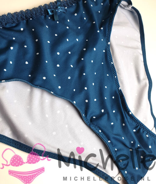 Schattig donkerblauw slipje met stipjes - Afbeelding 2