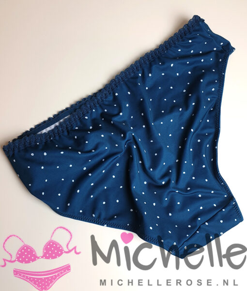Schattig donkerblauw slipje met stipjes - Afbeelding 3
