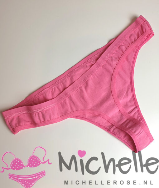 Roze katoenen string - Afbeelding 3