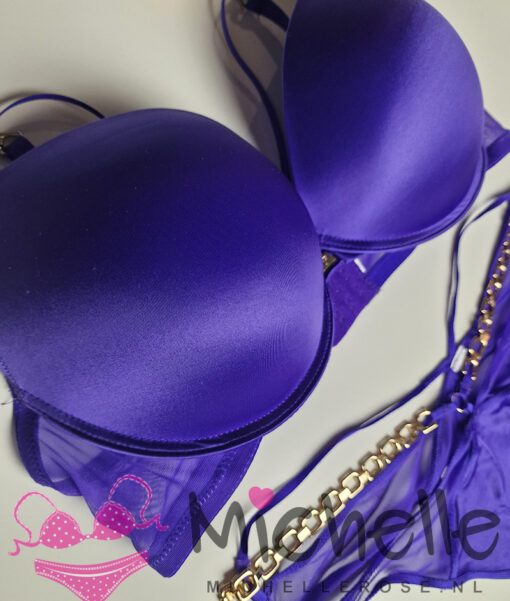 Sexy paars bh setje - Afbeelding 3