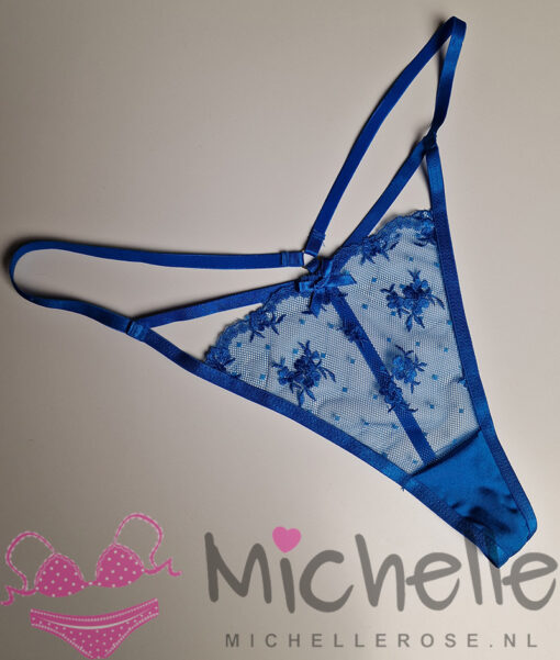 Gedragen string - blauw doorschijnend