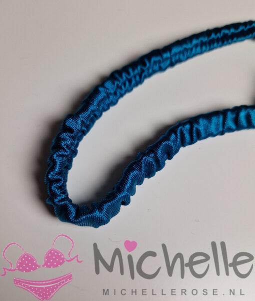 Gedragen string van blauw kant - Afbeelding 4
